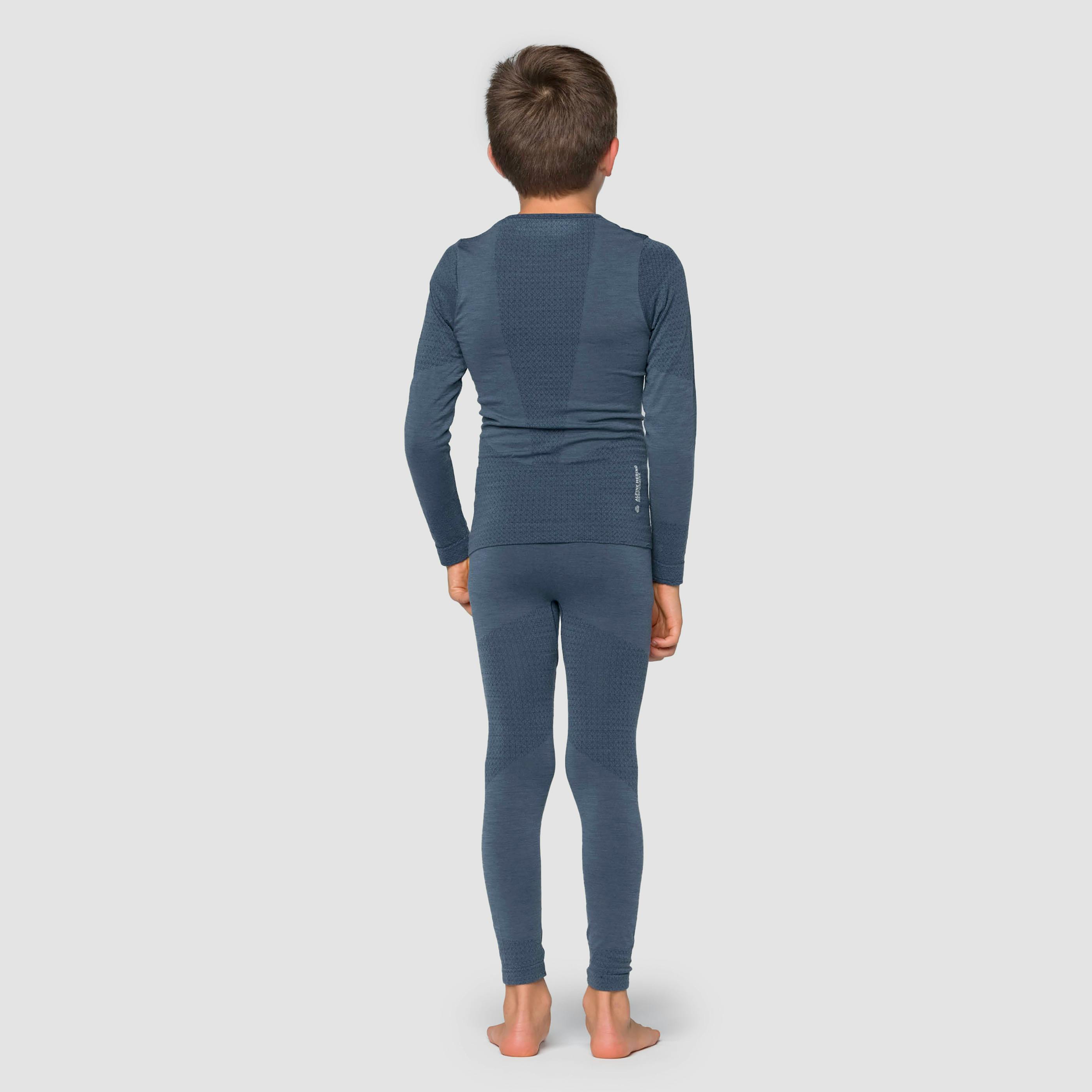 Camiseta de manga larga para niños Zebru Medium Warm Alpine Merino Responsive