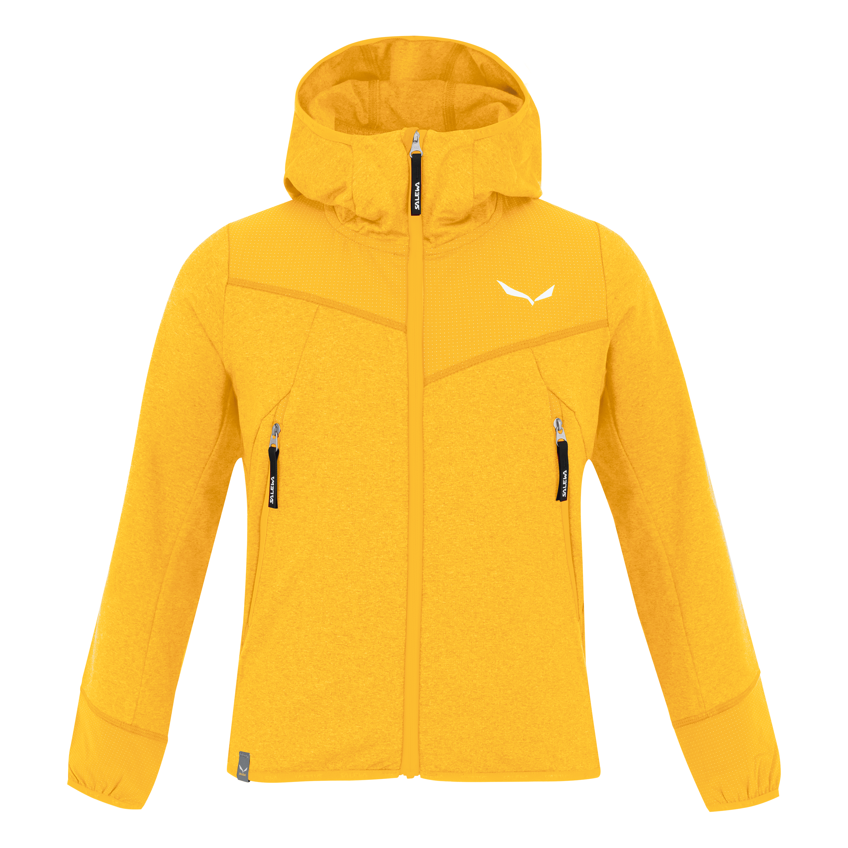 Chaqueta de forro polar Agner Melange Full Zip con capucha para niños