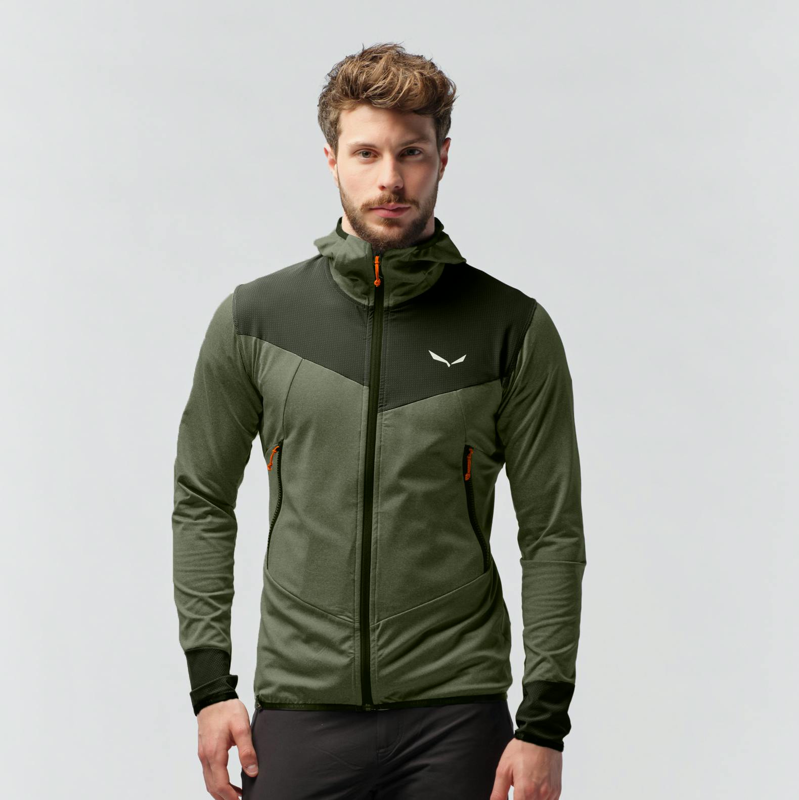 Chaqueta con capucha para hombre Agner Hybrid Polarlite Durastretch